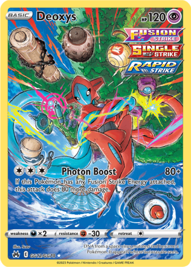 Deoxys GG12/GG70 - Gallery Holo Rare - Crown Zenith