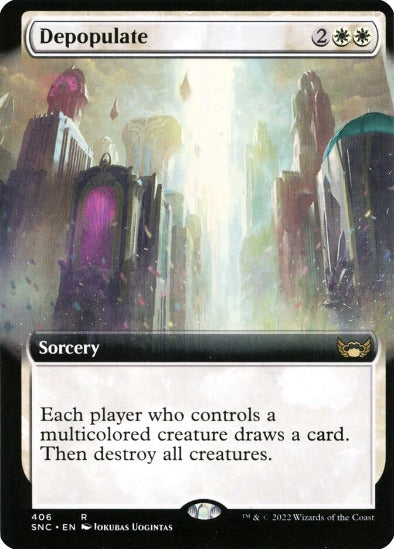 Depopulate - Extended Art Rare - Streets of New Capenna