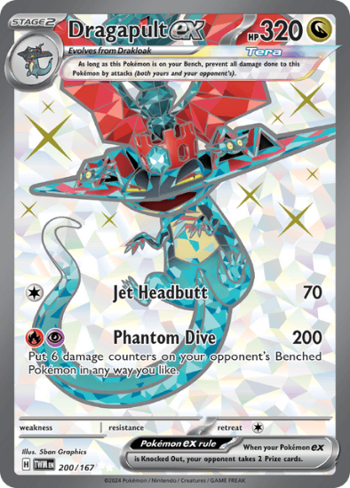 Dragapult ex 200/167 - Full Art Ultra Rare - Scarlet & Violet Twilight Masquerade