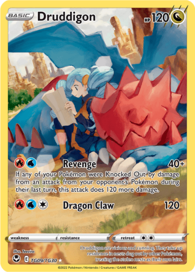 Druddigon TG09/TG30 - Trainer Gallery Holo Rare - Silver Tempest
