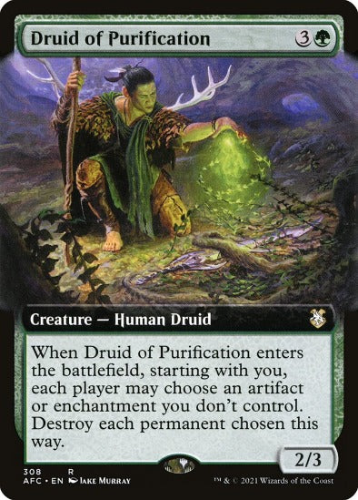 Druid of Purification - Extended Art Rare - Forgotten Realms Commander