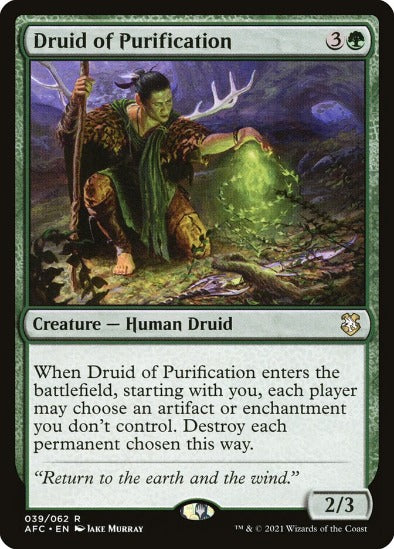 Druid of Purification - Rare - Forgotten Realms Commander