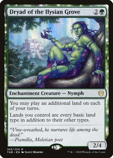 Dryad of the Ilysian Grove - Rare - Theros Beyond Death