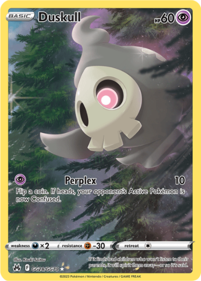 Duskull GG28/GG70 - Gallery Holo Rare - Crown Zenith