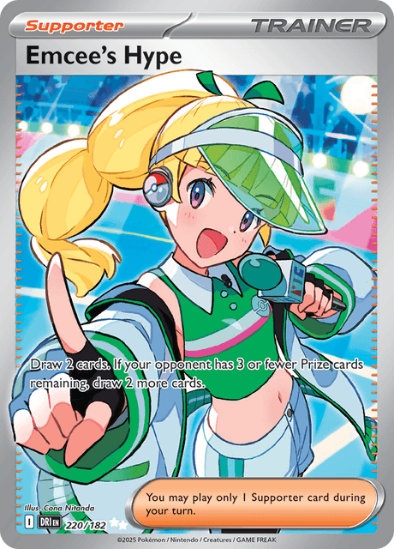 Emcee's Hype 220/182 - Full Art Ultra Rare - Scarlet & Violet Destined Rivals