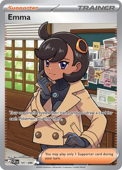 Emma 107/086 - Full Art Ultra Rare - Mega Evolution: Chaos Rising