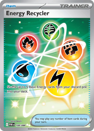 Energy Recycler 108/088 - Full Art Ultra Rare - Mega Evolution: Perfect Order