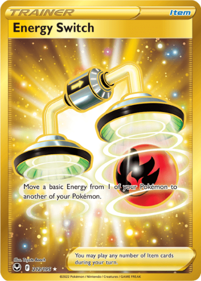 Energy Switch 212/195 - Gold Secret Rare - Silver Tempest
