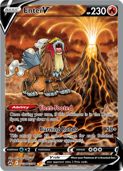 Entei V GG36/GG70 - Gallery Ultra Rare - Crown Zenith