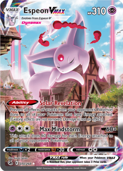 Espeon VMAX 270/264 - Alternate Art Ultra Rare - Fusion Strike