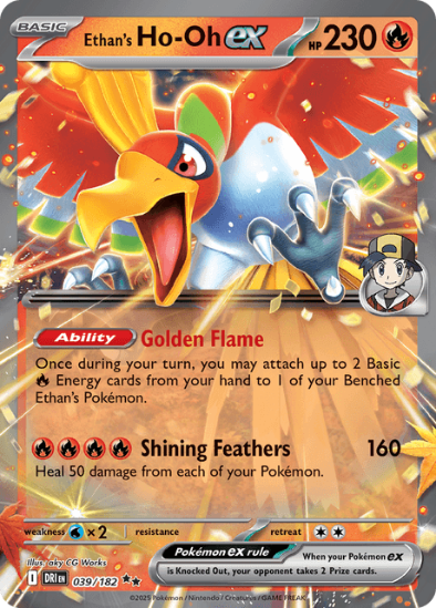 Ethan's Ho-Oh ex 039/182 - Ultra Rare - Scarlet & Violet Destined Rivals