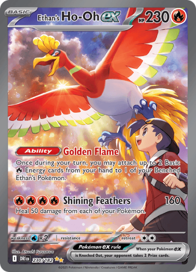 Ethan's Ho-Oh ex 230/182 - Special Illustration Rare - Scarlet & Violet Destined Rivals