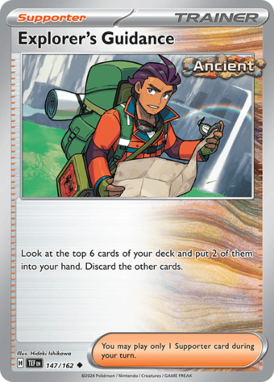 Explorer's Guidance 147/162 - Uncommon - Scarlet & Violet Temporal Forces