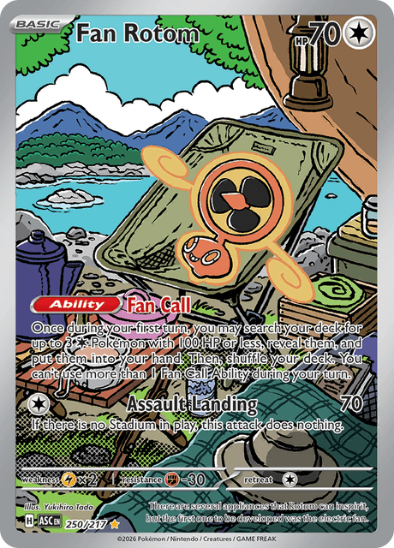 Fan Rotom 250/217 - Illustration Rare - Mega Evolution: Ascended Heroes