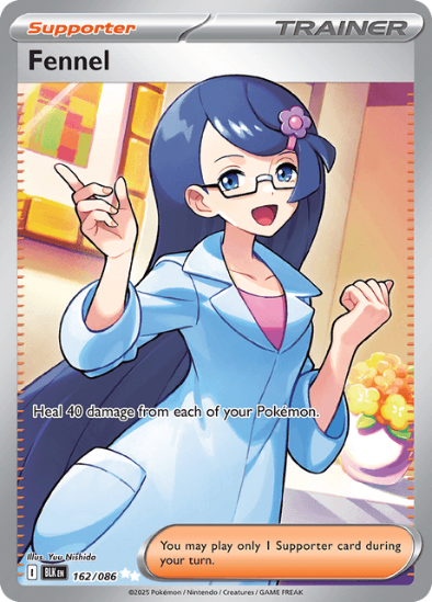 Fennel 162/086 - Full Art Ultra Rare - Scarlet & Violet: Black Bolt