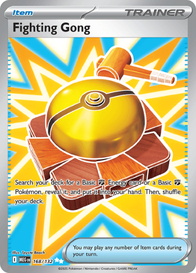 Fighting Gong 168/132 - Full Art Ultra Rare - Mega Evolution: Base Set