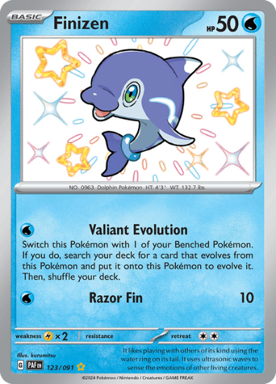 Finizen 123/091 - Shiny Rare - Scarlet & Violet Paldean Fates