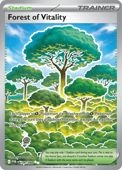 Forest of Vitality 109/088 - Full Art Ultra Rare - Mega Evolution: Perfect Order