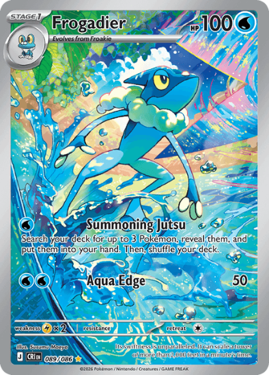 Frogadier 089/086 - Illustration Rare - Mega Evolution: Chaos Rising