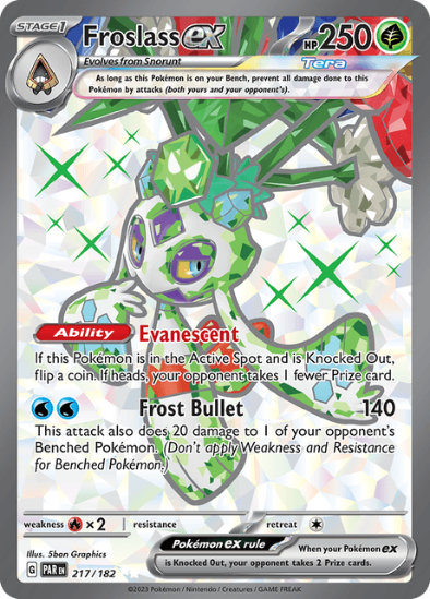 Froslass ex 217/182 - Full Art Ultra Rare - Scarlet & Violet Paradox Rift