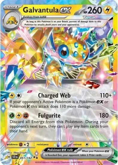 Galvantula ex 051/142 - Ultra Rare - Scarlet & Violet Stellar Crown