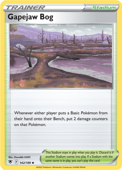 Gapejaw Bog 142/189   - Uncommon - Sword & Shield Astral Radiance