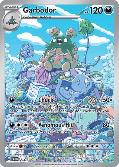 Garbodor 204/182 - Illustration Rare - Scarlet & Violet Paradox Rift
