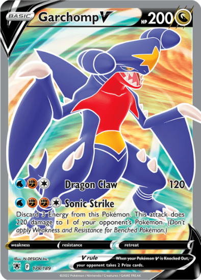 Garchomp V 178/189 - Full Art Ultra Rare - Astral Radiance