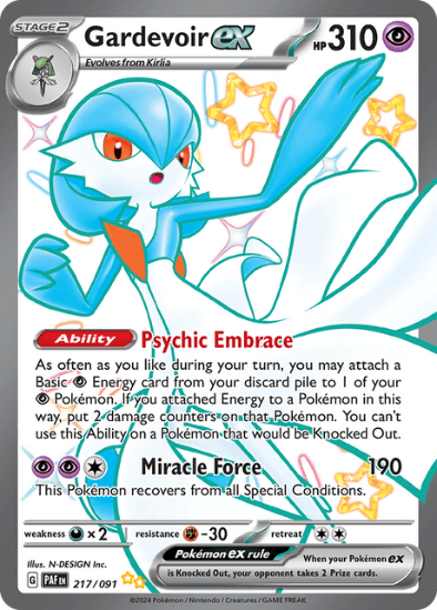 Gardevoir ex 217/091 - Shiny Ultra Rare - Scarlet & Violet Paldean Fates