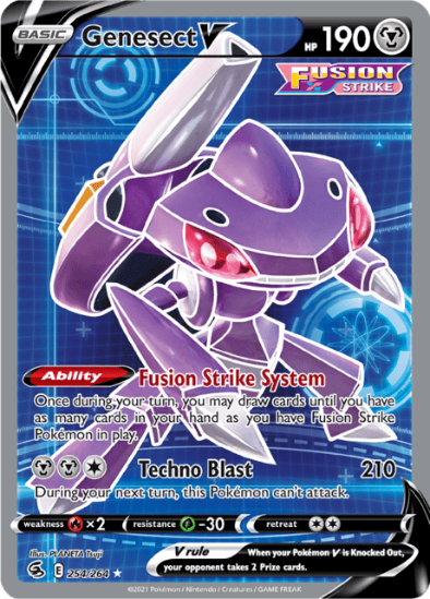 Genesect V 254/264 - Full Art Ultra Rare - Fusion Strike