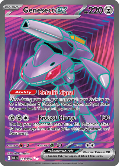 Genesect ex 161/086 - Full Art Ultra Rare - Scarlet & Violet: Black Bolt