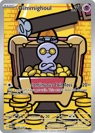 Gimmighoul 198/182 - Illustration Rare - Scarlet & Violet Paradox Rift