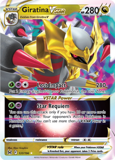 Giratina VSTAR 131/196 - Full Art Ultra Rare - Lost Origin