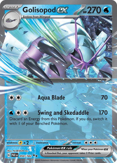 Golisopod ex 050/182 - Ultra Rare - Scarlet & Violet Paradox Rift