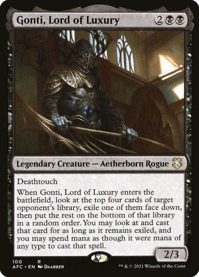 Gonti, Lord of Luxury - Rare - Forgotten Realms Commander