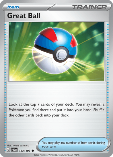 Great Ball 183/193 - Common - Scarlet & Violet Paldea Evolved