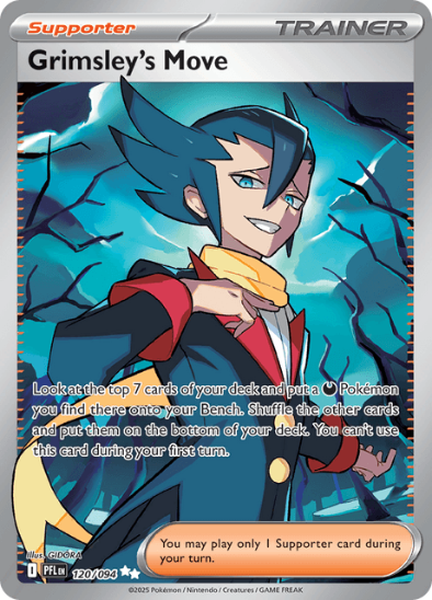 Grimsley's Move 120/094 - Full Art Ultra Rare - Mega Evolution: Phantasmal Flames