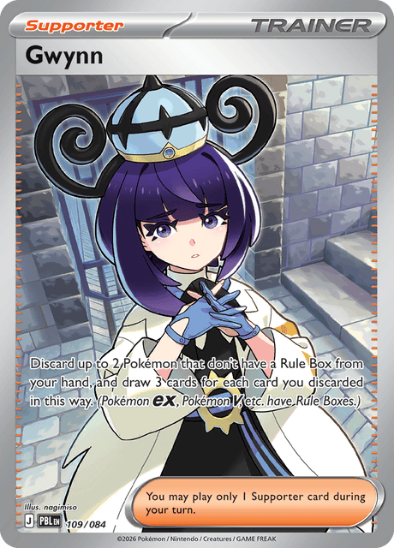 Gwynn 109/084 - Full Art Ultra Rare - Mega Evolution: Pitch Black