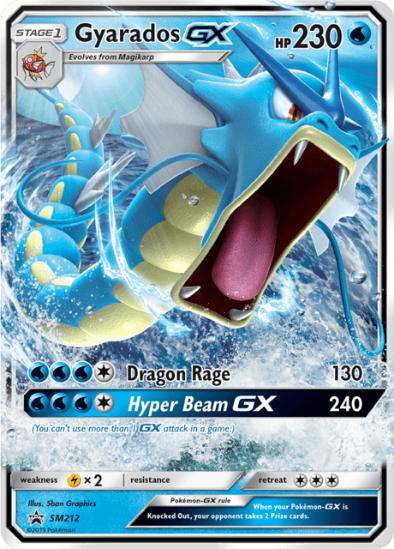 Gyarados GX SM212 - Ultra Rare - Sun & Moon Black Star Promo