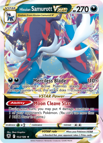 Hisuian Samurott VStar 102/189 - Ultra Rare - Astral Radiance
