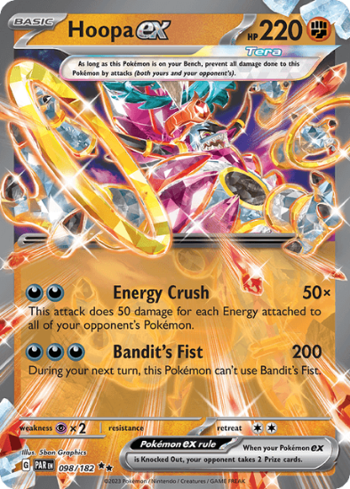 Hoopa ex 098/182 - Ultra Rare - Scarlet & Violet Paradox Rift