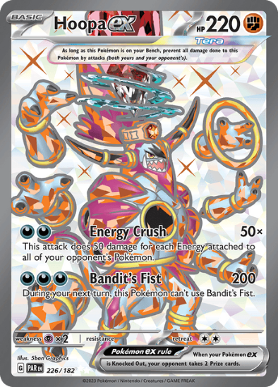 Hoopa ex 226/182 - Full Art Ultra Rare - Scarlet & Violet Paradox Rift