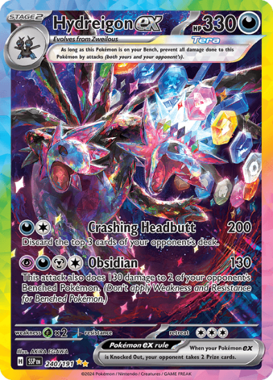 Hydreigon ex 240/191 - Special Illustration Rare - Scarlet & Violet Surging Sparks
