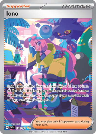Iono 237/091 - Special Illustration Rare - Scarlet & Violet Paldean Fates