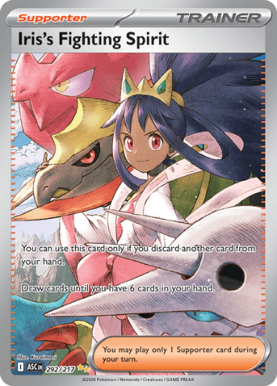Iris's Fighting Spirit 292/217 - Special Illustration Rare - Mega Evolution: Ascended Heroes