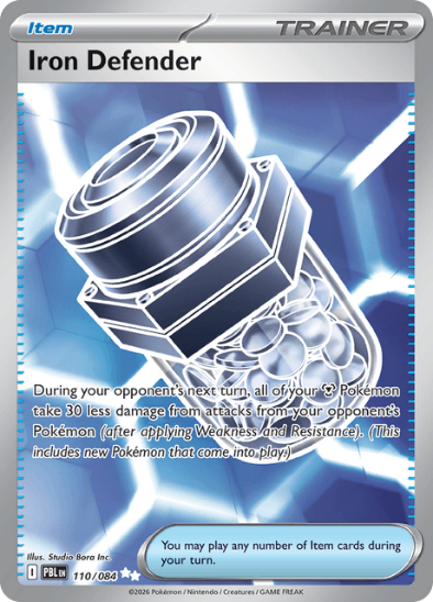 Iron Defender 110/084 - Full Art Ultra Rare - Mega Evolution: Pitch Black
