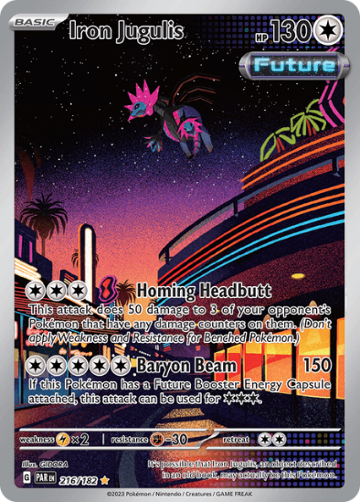 Iron Jugulis 216/182 - Illustration Rare - Scarlet & Violet Paradox Rift
