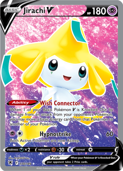 Jirachi V 170/189 - Full Art Ultra Rare - Astral Radiance