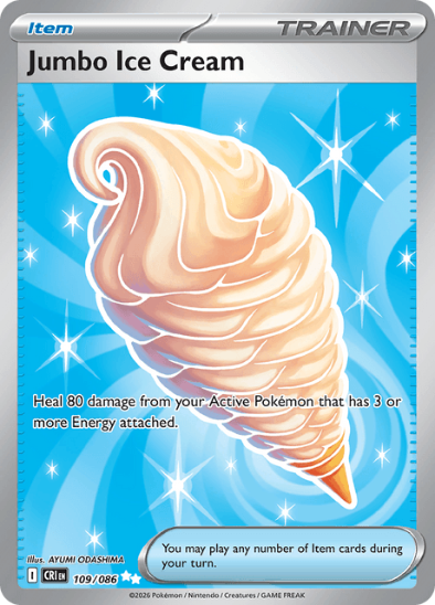 Jumbo Ice Cream 109/086 - Full Art Ultra Rare - Mega Evolution: Chaos Rising