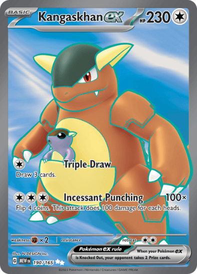 Kangaskhan ex 190/165 - Full Art Rare - Scarlet & Violet 151
